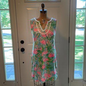 Lilly Pulitzer Harper Shift Dress- Floridita Flamingo Print